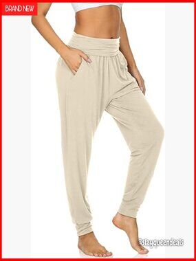 Women's Cozy Yoga Joggers Pants Loose Workout Sweatpants with Pockets